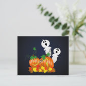 Halloween Pumpkin Patch Briefkaart (Staand voorkant)