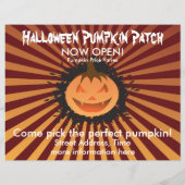 Halloween Pumpkin Patch Flyer (Achterkant)