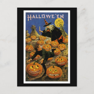 Halloween Pumpkin Patch Nightmare Briefkaart