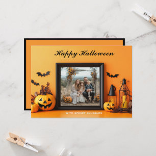 Halloween Pumpkin Patch Portraits Kaart