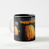 Halloween Pumpkin Patch Tweekleurige Koffiemok (Voorkant links)