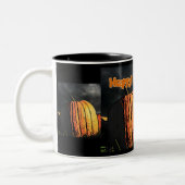 Halloween Pumpkin Patch Tweekleurige Koffiemok (Links)
