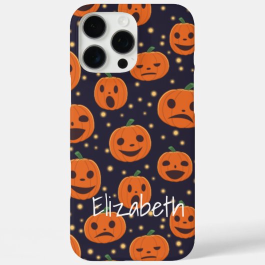 Halloween Pumpkin Pattern Jack O Lantern Custom Case-Mate iPhone Case (Achterkant)