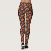 Halloween Pumpkin Pattern Jack-o-Lantern Pattern Leggings (Achterkant)