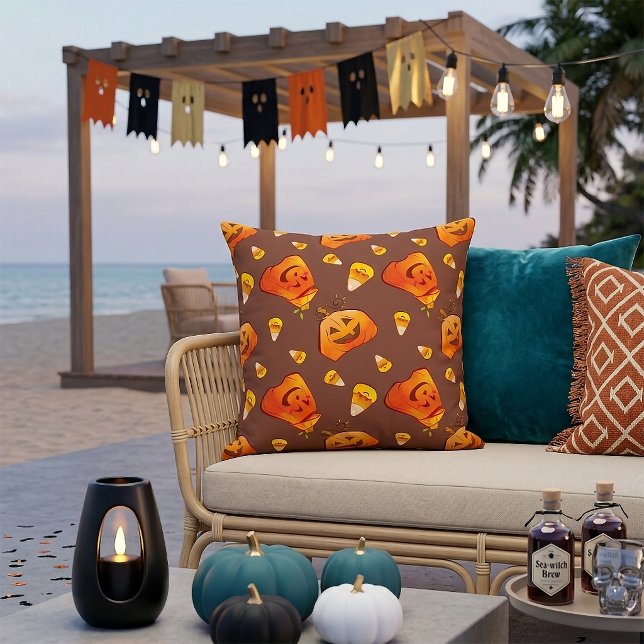 Halloween Pumpkin Pattern Kussen (Creator heeft geüpload)