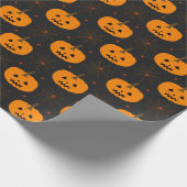Halloween Pumpkin Pattern-pakpapier Cadeaupapier (Hoek)