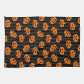 Halloween Pumpkin Pattern Theedoek (Horizontaal)