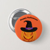 Halloween Pumpkin Pin Ronde Button 5,7 Cm (Voorkant /achterkant)