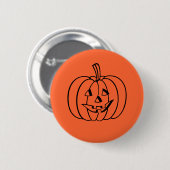 Halloween Pumpkin Pin Ronde Button 5,7 Cm (Voorkant /achterkant)