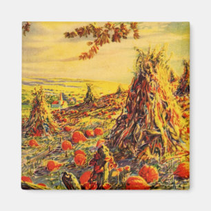 Halloween Pumpkin-pleister met Haystacks Magneet