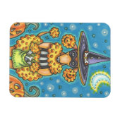 HALLOWEEN PUMPKIN POODLE, DOG MAGNET MAGNEET (Horizontaal)