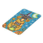 HALLOWEEN PUMPKIN POODLE, DOG MAGNET MAGNEET (Linkerzijde)