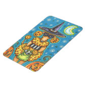 HALLOWEEN PUMPKIN POODLE, DOG MAGNET MAGNEET (Linkerzijde)