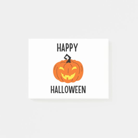 Halloween Pumpkin Post-it® Notes (Voorkant)