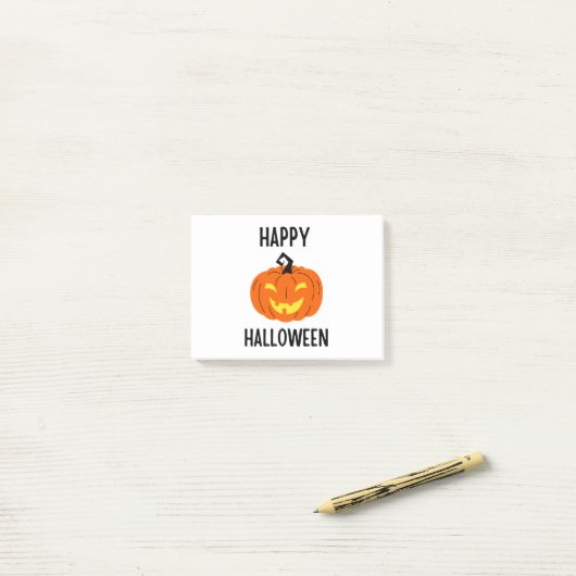 Halloween Pumpkin Post-it® Notes (Op bureau)