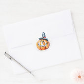 Halloween Pumpkin Ronde Sticker (Envelop)
