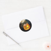 Halloween Pumpkin Ronde Sticker (Envelop)