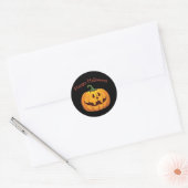Halloween Pumpkin Round Sticker (Envelop)