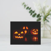 Halloween Pumpkin Scare Briefkaart (Staand voorkant)