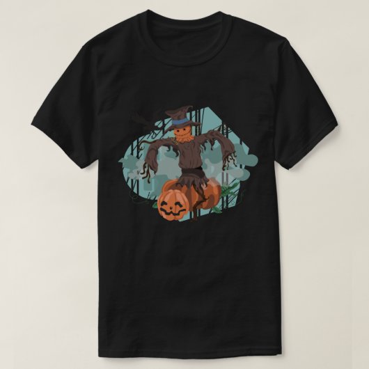 Halloween Pumpkin Scarecrow T-shirt (Design voorkant)