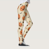 Halloween Pumpkin Seamless Pattern Leggings (Rechts)