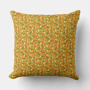 Halloween Pumpkin Seeds Oranje Beige Green Kussen