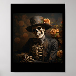 Halloween Pumpkin Skeleton Ghosts Spooktaculair St Poster