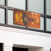 Halloween Pumpkin Spandoek (Buitenkant Gebouw)