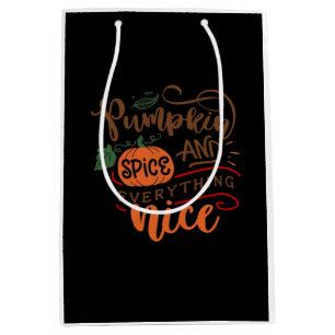 Halloween Pumpkin-specerij en alles wat leuk is Medium Cadeauzakje