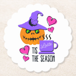 Halloween Pumpkin Spice Season Drink Coaster Kartonnen Onderzetters