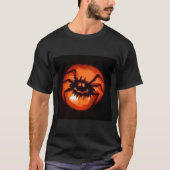 Halloween Pumpkin Spider T-shirt (Voorkant)