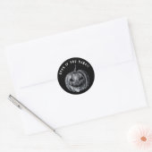 Halloween Pumpkin Spooky Black Ronde Sticker (Envelop)