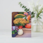 Halloween Pumpkin Stairs New York Briefkaart (Staand voorkant)