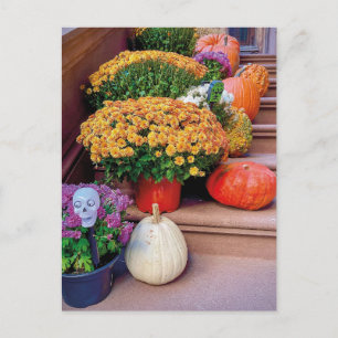 Halloween Pumpkin Stairs New York Briefkaart NYC