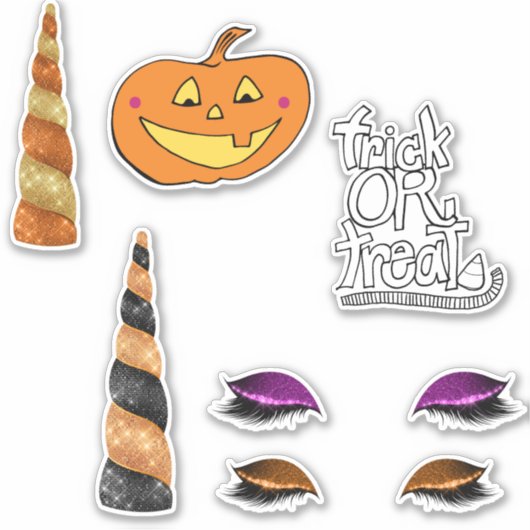 Halloween Pumpkin Sticker (Voorkant)