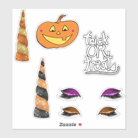Halloween Pumpkin Sticker (Vel)