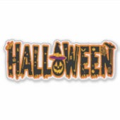 Halloween Pumpkin Sticker (Voorkant)