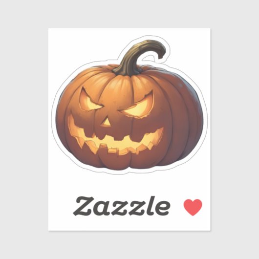 Halloween Pumpkin Sticker (Vel)