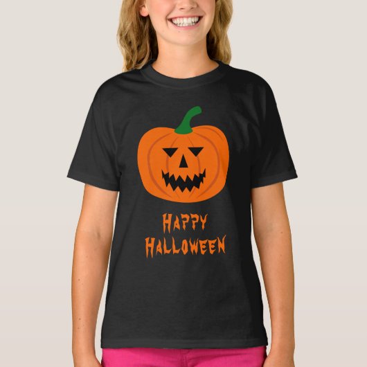 Halloween Pumpkin T-Shirt (Kind) (Voorkant)