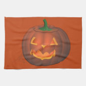 Halloween Pumpkin Towel Jack-O-Lantern Tea Towels Theedoek (Horizontaal)