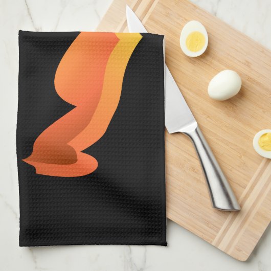 Halloween Pumpkin Towel Jack-O-Lantern Tea Towels Theedoek (Quarter Fold)