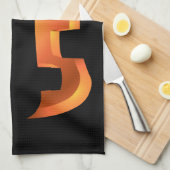 Halloween Pumpkin Towel Jack-O-Lantern Tea Towels Theedoek (Quarter Fold)