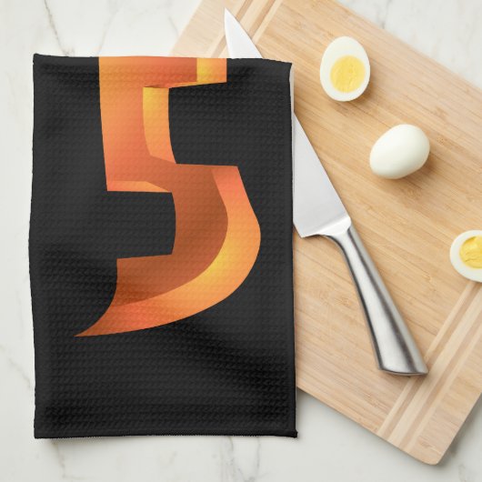 Halloween Pumpkin Towel Jack-O-Lantern Tea Towels Theedoek (Quarter Fold)