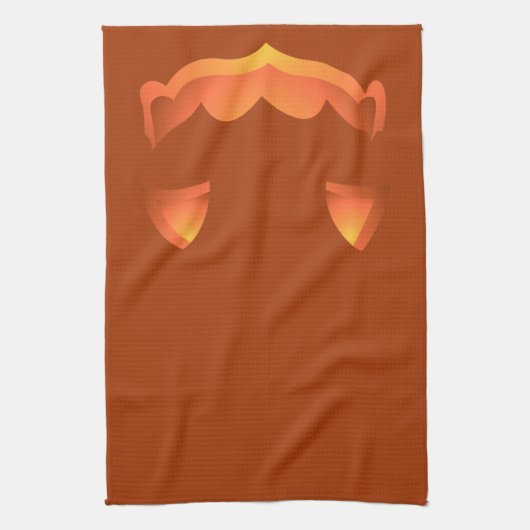 Halloween Pumpkin Towel Jack-O-Lantern Tea Towels Theedoek (Verticaal)
