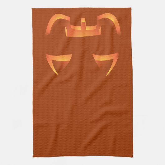 Halloween Pumpkin Towel Jack-O-Lantern Tea Towels Theedoek (Verticaal)