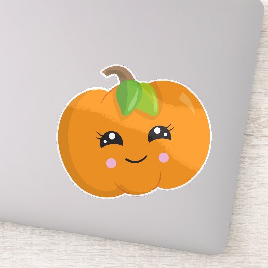 Halloween Pumpkin, Trick or treat, lachende pompoe Sticker (Detail)