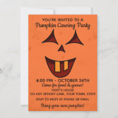 Halloween Pumpkin Uitnodiging (Voorkant)