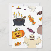 Halloween Pumpkin Uitnodiging (Achterkant)