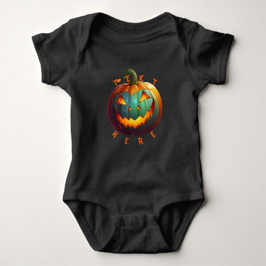 Halloween Pumpkin Vibes design T-Shirt (Voorkant)