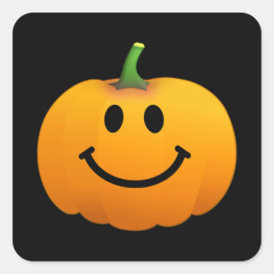 Halloween Pumpkin Vierkante Sticker